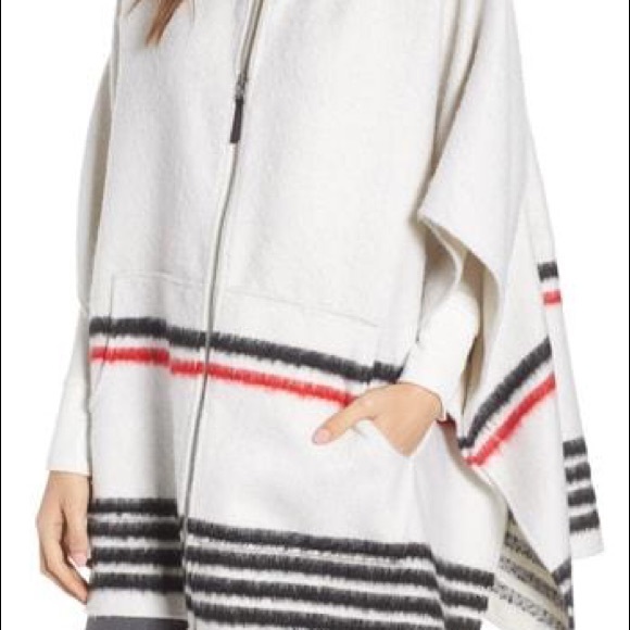 Treasure & Bond Jackets & Blazers - Treasure & bond blanket stripe cape one size